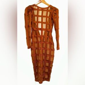 Brown dress size 2